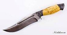 Боевой нож  Авторский Нож из Дамаска №14